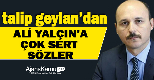 Talip Geylan'dan Ali Yalçın'a Çok Sert Tepki!