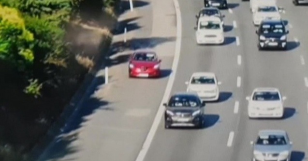 Yoğunluktan kaçtılar ama polis dronuna takıldılar