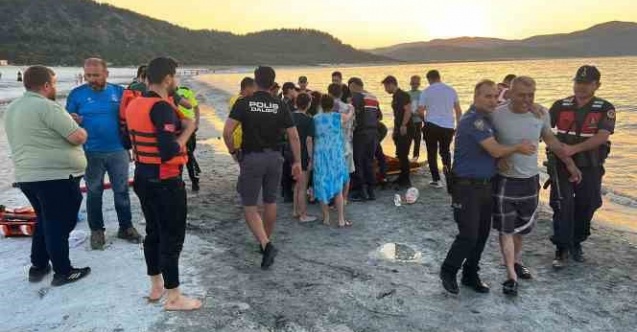 Yasak bölgede girdiği Salda Gölü’nde akıntıya kapılan kişi hayatını kaybetti
