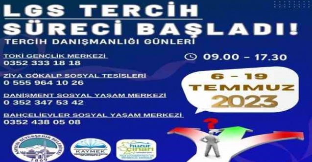 Büyükşehir’den ücretsiz LGS tercih danışmanlığı hizmeti