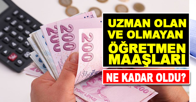 Uzman Olan ve Olmayan Öğretmenlerin Maaşı Ne Kadar Oldu?
