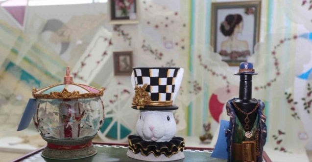 AKMEK’te atık malzemeler sanat eserine dönüştürüldü