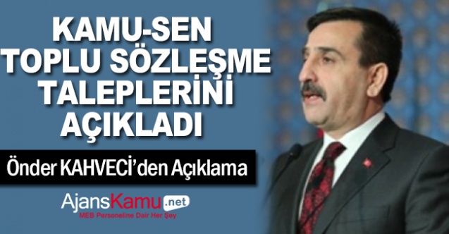 Kamu-Sen Toplu Sözleşme Taleplerini Açıkladı