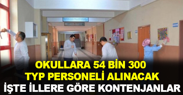 Okullara 54 bin 300 TYP personel alım ilanı yayımlandı!
