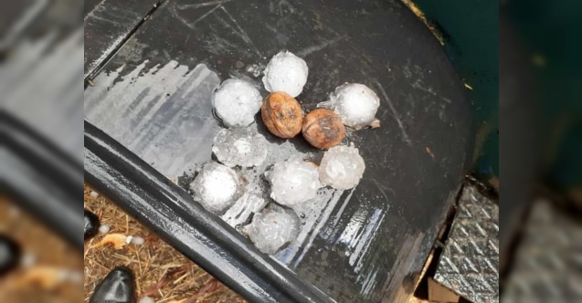 Kastamonu'da yumurta büyüklüğünde dolu yağdı