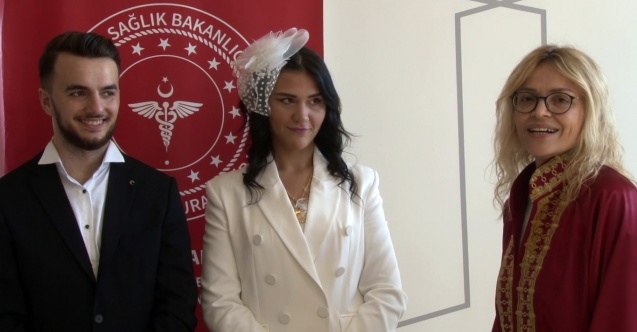 Damat taburcu olamayınca nikah hastanede kıyıldı