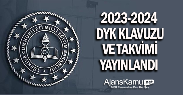MEB 2023-2024 DYK Kılavuzu ve Takvimi Yayımlandı