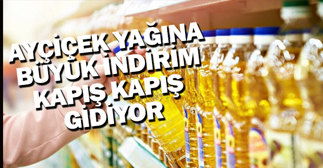 Ayçiçek yağına dev indirim!