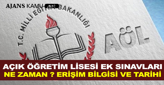 Açık Öğretim Lisesi Ek Sınavları Ne Zaman ? Erişim Bilgisi Ve Tarihi..