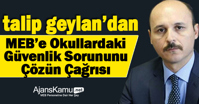 MEB Okullardaki Güvenlik Sorununu Artık Çözmelidir