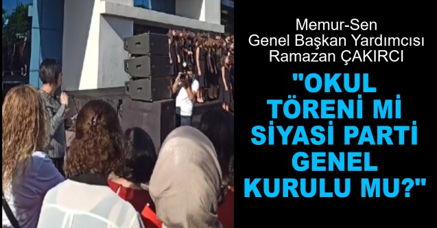 Özel Okulda 29 Ekim Töreninde Ülke Yönetimine Ağır Sözler