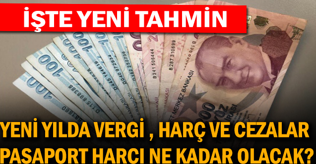 Yeni Yılda  Vergi, Harç ve Cezalara uygulanacak zam oranları ne kadar olacak?