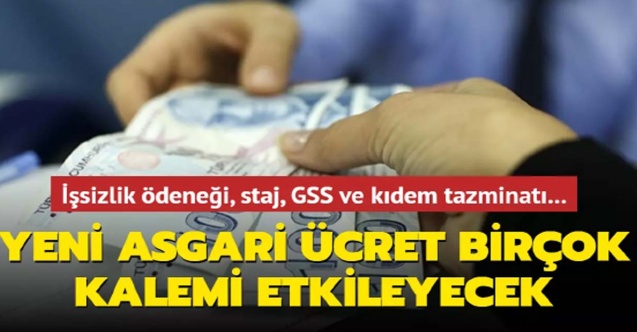 Yeni asgari ücret hangi kalemleri etkileyecek?
