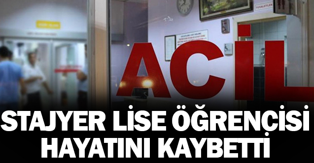 Stajyer Lise Öğrencisi Çalıştığı İnşaattan Düştü