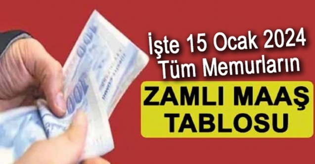 İşte yüzde 49,25 zamma göre meslek meslek memur maaş tablosu
