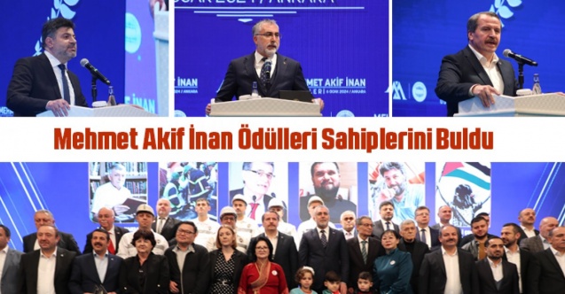 Mehmet Akif İnan Ödülleri sahiplerini buldu