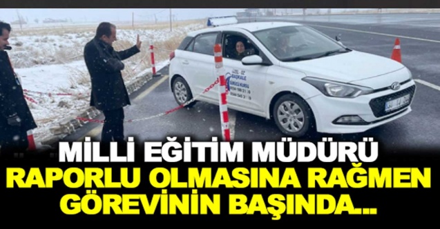 Milli eğitim müdüründen örnek davranış