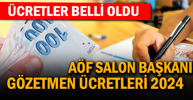 AÖF Salon Başkanı ve Gözetmen Ücreti 2024