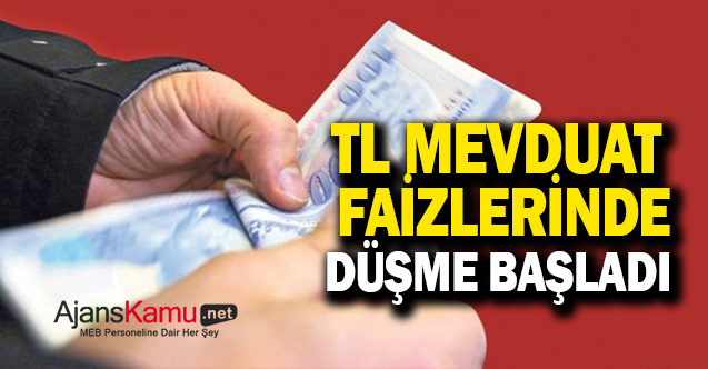Faizlerde gerileme başladı