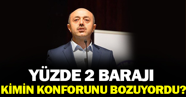 Yüzde İki Barajı Kimin Konforunu Bozuyordu?