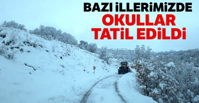 Kar Yağışı Nedeniyle O İlimizde Okullar Tatil Edildi