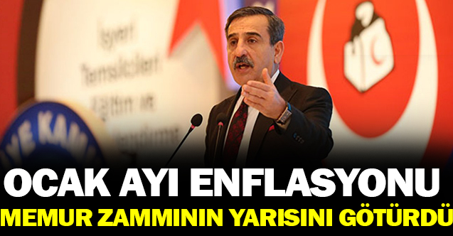 Ocak Ayı Enflasyonu Memur Zammının Yarısını Götürdü!