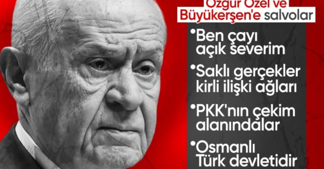 MHP Genel Başkanı Devlet Bahçeli'den Özgür Özel ve Yılmaz Büyükerşen'e sert tepki