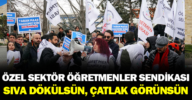 Özel Sektör Öğretmenleri Sendikası: Sıva dökülsün, çatlak görünsün!