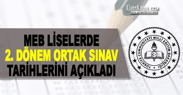 Ortaokul ve liselerde yapılacak "ortak sınav" tarihleri belli oldu