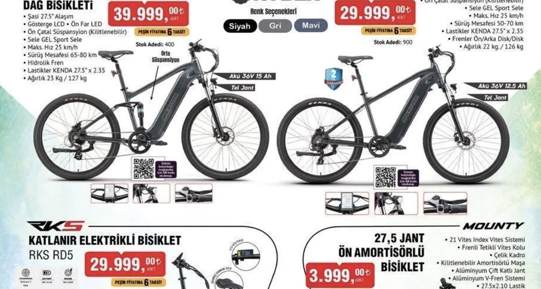 BİM'e Uygun Fiyatlı Bisikletler Geldi