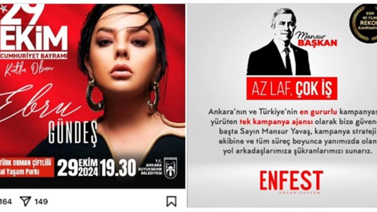 O şirket Ankara'da 30 konser daha düzenlemiş!