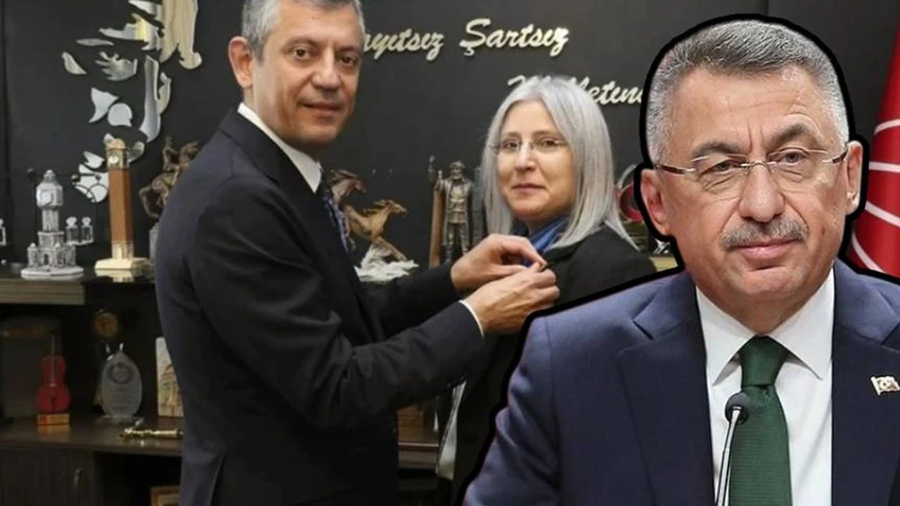 AK Parti'li Fuat Oktay’ın eski eşi CHP'ye katıldı! Rozetini Özgür Özel taktı