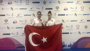 Elif Çolak ve Sıla Karakuş trampolinde tarih yazdı!