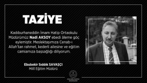 Korona Virüse Yenik Düşen Okul Müdürü Nadi AKSOY'un Bayramını tebrik eden MEB Personel Genel Müdürü Hamza AYDOĞDU ile olan anlar