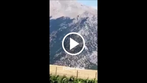 Kahramanmaraş’ta uçağın düşme anı saniye saniye kaydedildi