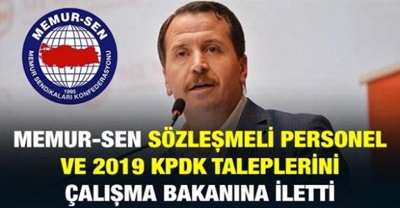 Memur-Sen Taleplerini Çalışma Bakanına İletti