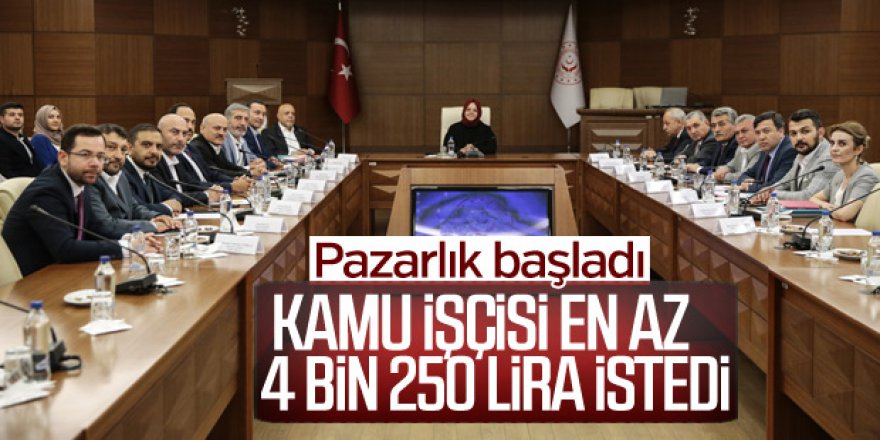Kamu İşçisi En az 4.250 TL İstedi Kaynak: Pazarlık Başladı! Kamu İşçisi En az 4.250 TL İstedi