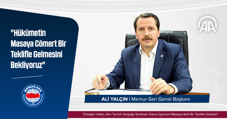 Yalçın, Anadolu Ajansı'na Konuştu