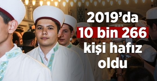 2019'da 10 bin 266 kişi hafız oldu