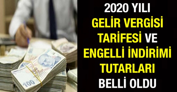 2020 yılı Gelir vergisi dilimleri belli oldu