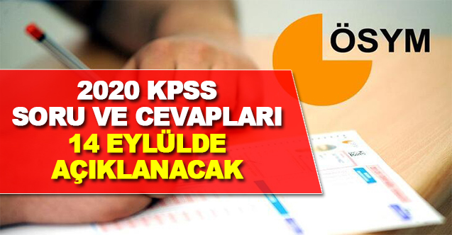 KPSS ve ÖABT Sınav Soru ve Cevapları 14 Eylül'de Erişime Açılacak