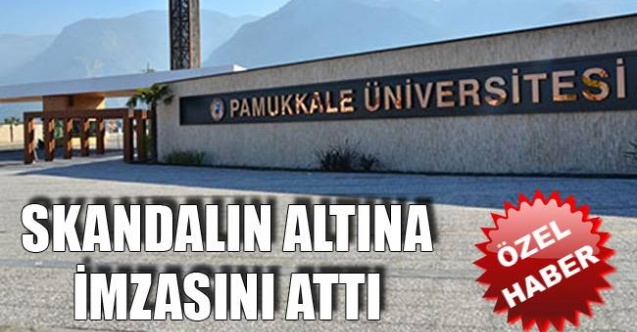 SKANDALIN ALTINA İMZASINI ATTI