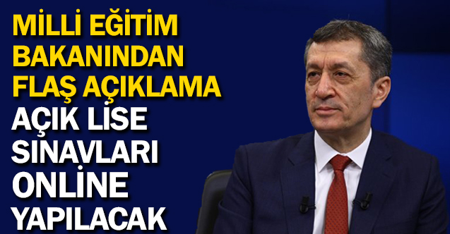 MEB'den Flaş Açıklama Açık Lise Sınavları Online Yapılacak