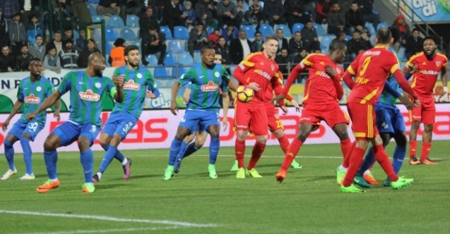 Süper Lig: Kayserispor: 2 - Çaykur Rizespor: 1 (Maç sonucu)