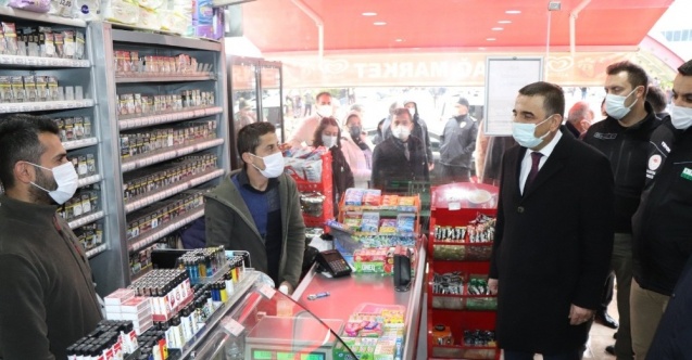 Siirt Valisi Hacıbektaşoğlu, iş yerlerini denetledi
