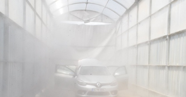 Kırıkkale’de dezenfekte tüneli yeniden açıldı