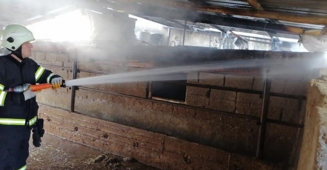 Ekmek evindeki yangını devriye gezen polisler fark etti.