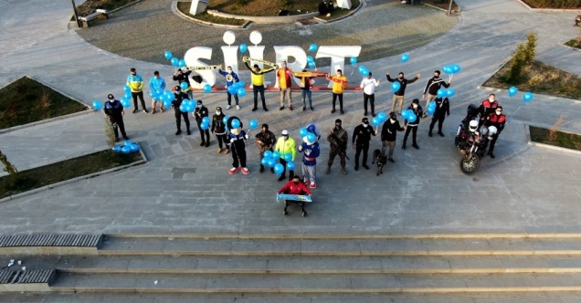 Mavi alan olan Siirt polisinden vatandaşlara klipli mesaj