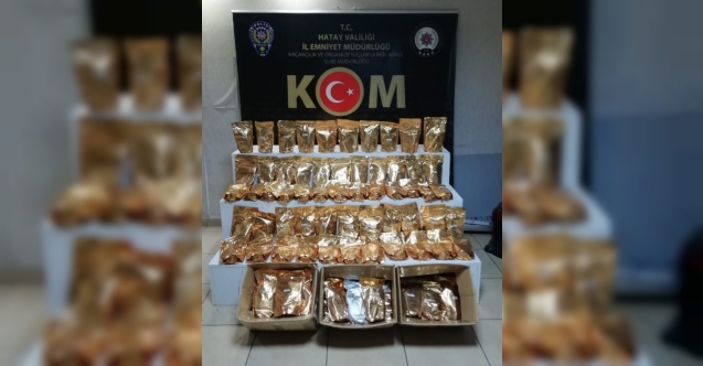 Hatay’da 100 kilo kaçak nargile tütünü ele geçirildi