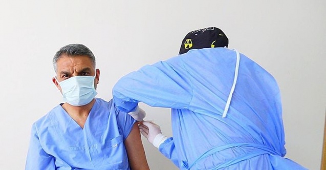 Tunceli’de il protokolü ikinci doz aşılarını oldu